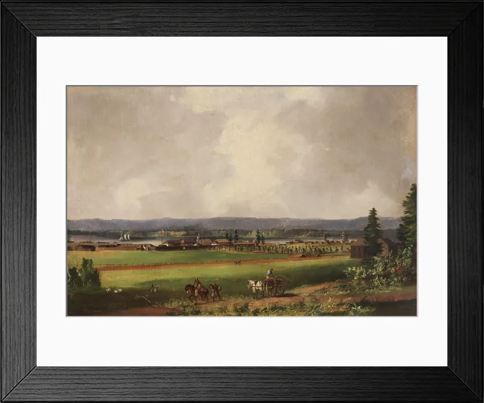 Framed Print : Hudson Bay Company trading post in Canada, c. 1845-48 Framed Print : Hudson Bay Company trading post in Canada, c. 1845-48