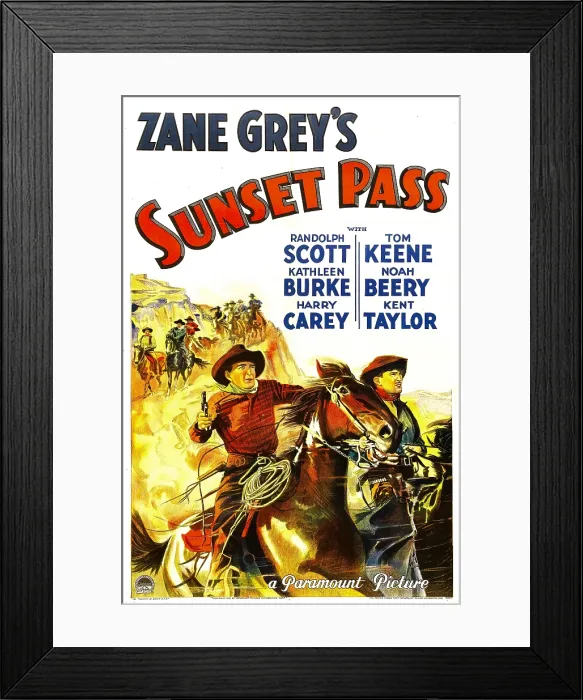 Framed Print : SUNSET PASS, 1933
