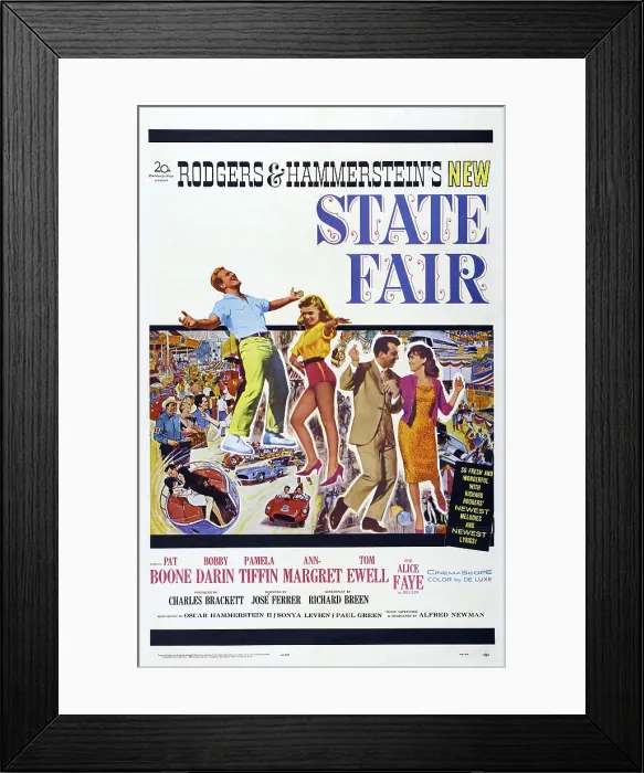Framed Print : STATE FAIR, from left: Pat Boone, Ann-Margret, Bobby Darin, Pamela Tiffin, 1962, TM and Copyright 20th Century Fox Film Corp. All rights reserved.Courtesy Everett Collection