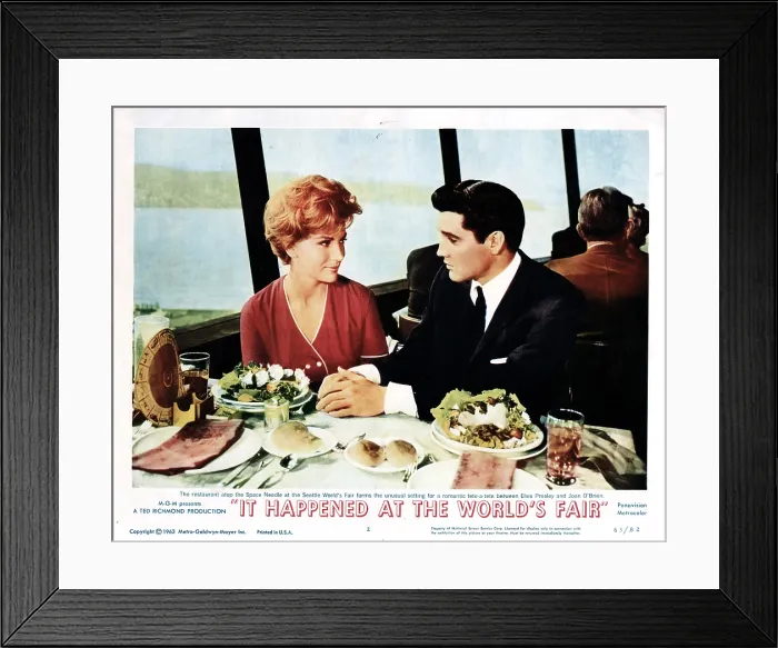 Framed Print : IT HAPPENED AT THE WORLD'S FAIR, Joan O'Brien, Elvis Presley, 1963