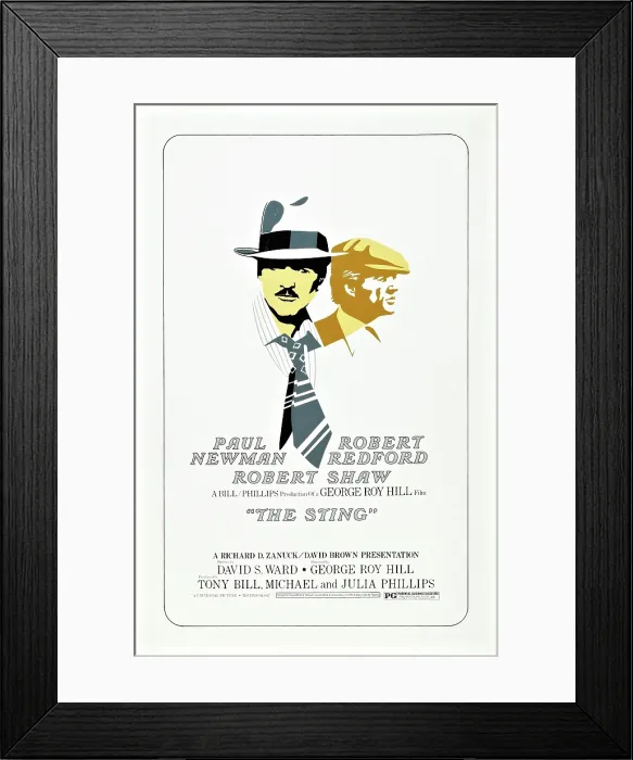 Framed Print : THE STING, from left: Robert Redford, Paul Newman, 1973