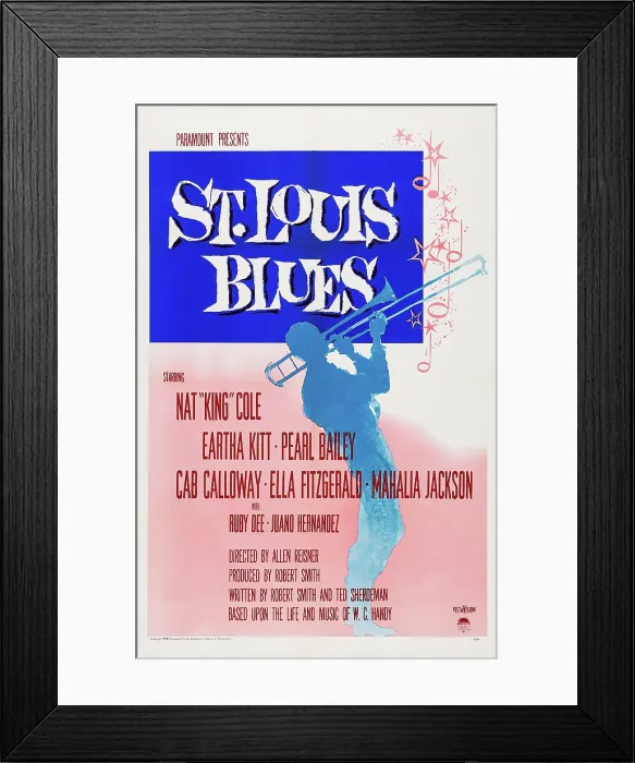 Framed Print : ST. LOUIS BLUES, US poster art, 1958 Framed Print : ST. LOUIS BLUES, US poster art, 1958