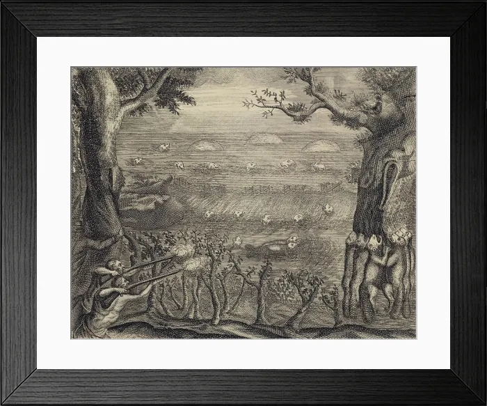 Framed Print : HUNTING FOR BEAVER, 1738, from Adventures of Sr. C Framed Print : HUNTING FOR BEAVER, 1738, from Adventures of Sr. C
