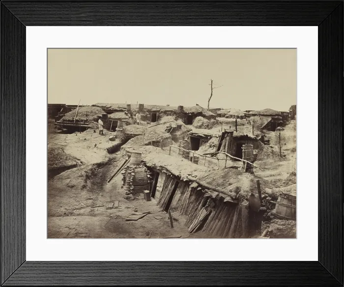 Framed Print : US Civil War, Petersburg Campaign, June 9, 1864 to March 25, 1865. Fort Sedgwick's bomb-proof quarters for soldiers Framed Print : US Civil War, Petersburg Campaign, June 9, 1864 to March 25, 1865. Fort Sedgwick's bomb-proof quarters for soldiers