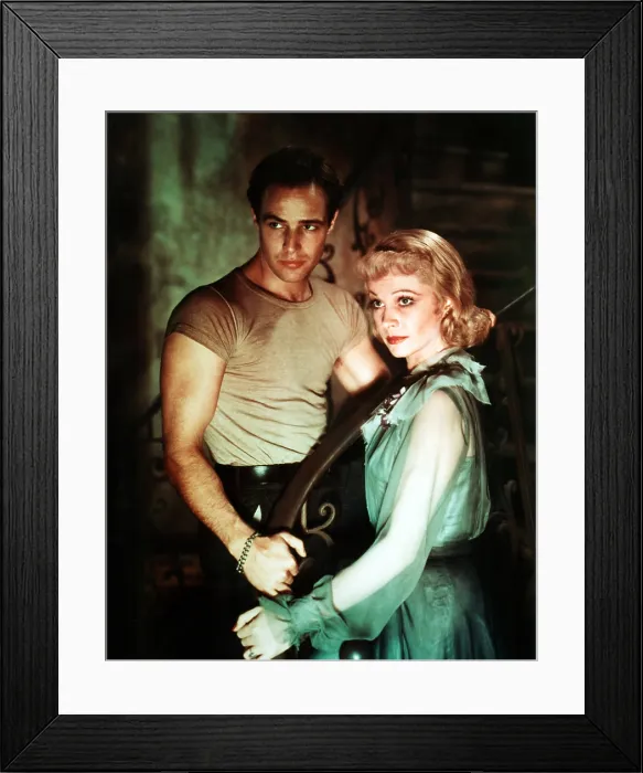 Framed Print : A STREETCAR NAMED DESIRE, Marlon Brando, Vivien Leigh, 1951 Framed Print : A STREETCAR NAMED DESIRE, Marlon Brando, Vivien Leigh, 1951