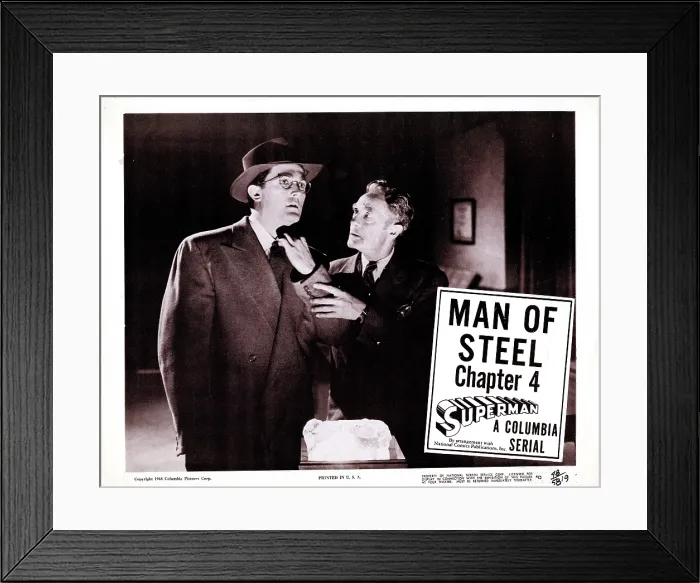 Framed Print : SUPERMAN, (Serial), Kirk Alyn, Chapter 4, Man Of Steel, 1948