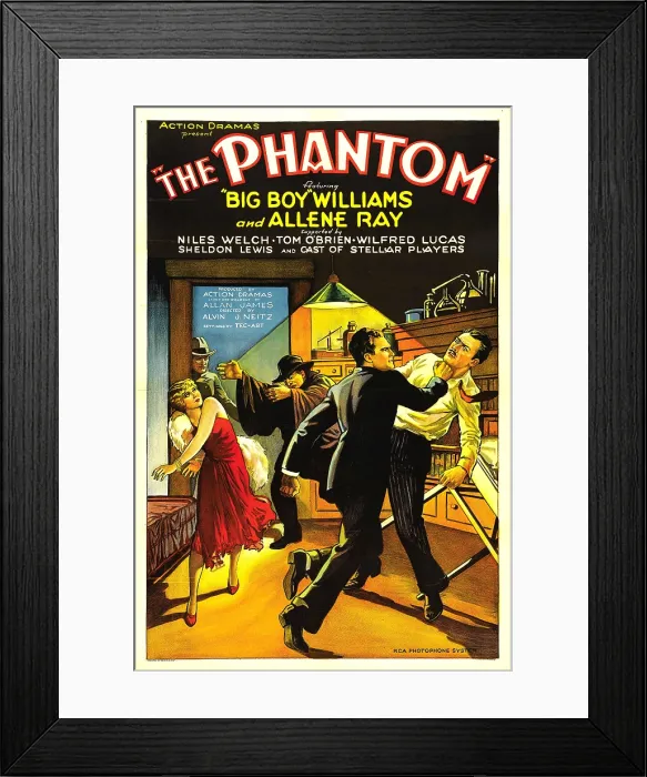 Framed Print : THE PHANTOM, left: Allene Ray, center: Guinn Big Boy Williams, 1931
