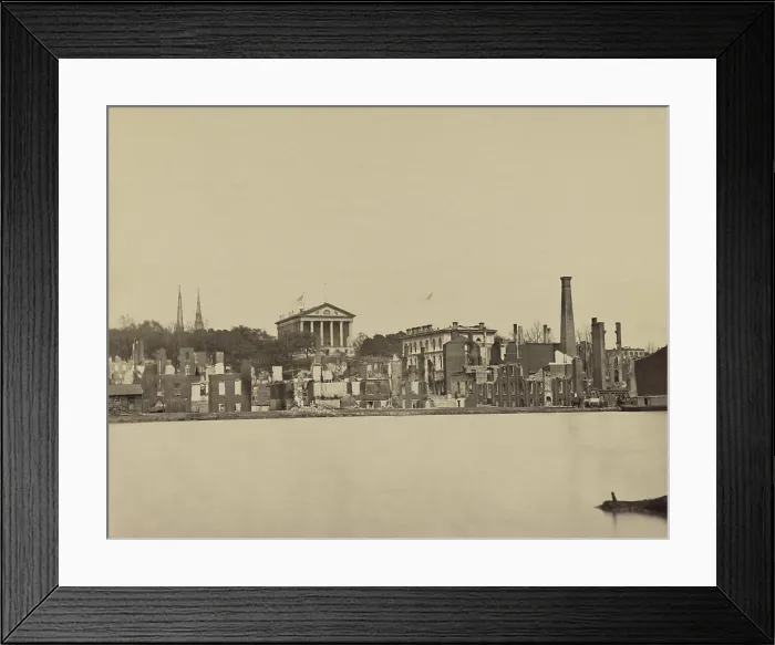Framed Print : US Civil War. The Fall of the Richmond, Virginia, the Confederate capital city, April 2, 1865 Framed Print : US Civil War. The Fall of the Richmond, Virginia, the Confederate capital city, April 2, 1865
