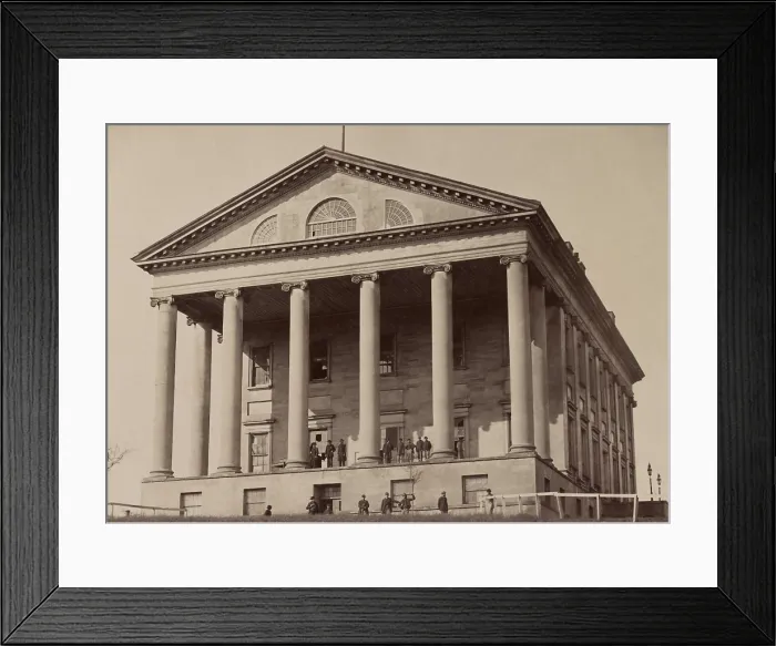 Framed Print : US Civil War. The Fall of the Richmond, Virginia, the Confederate capital city, April 2, 1865