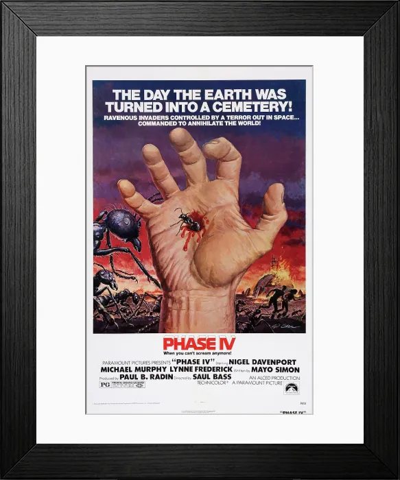 Framed Print : PHASE IV, US poster art, 1974 Framed Print : PHASE IV, US poster art, 1974