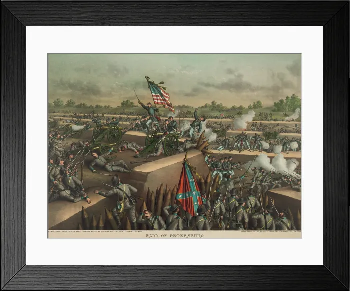Framed Print : US Civil War. The Fall of Petersburg and Richmond, March 26-April 2, 1864