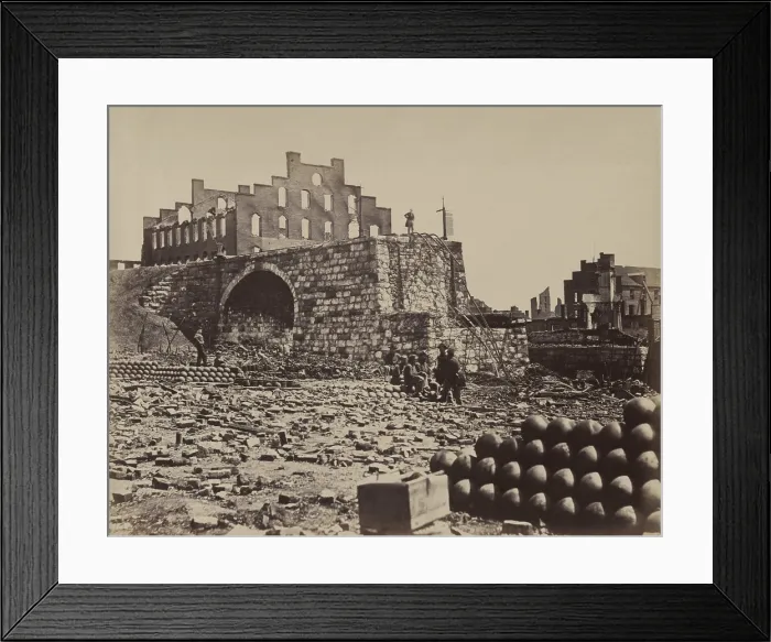 Framed Print : US Civil War. The Fall of the Richmond, Virginia, the Confederate capital city, April 2, 1865