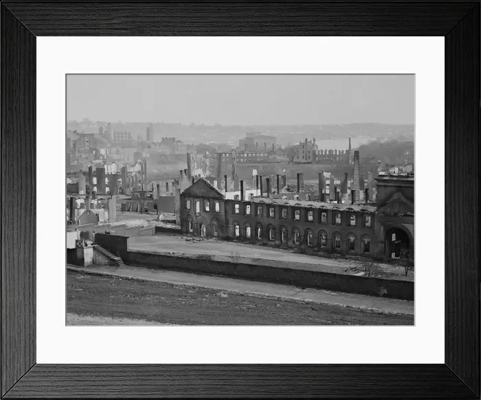 Framed Print : US Civil War. The Fall of the Richmond, Virginia, the Confederate capital city, April 2, 1865