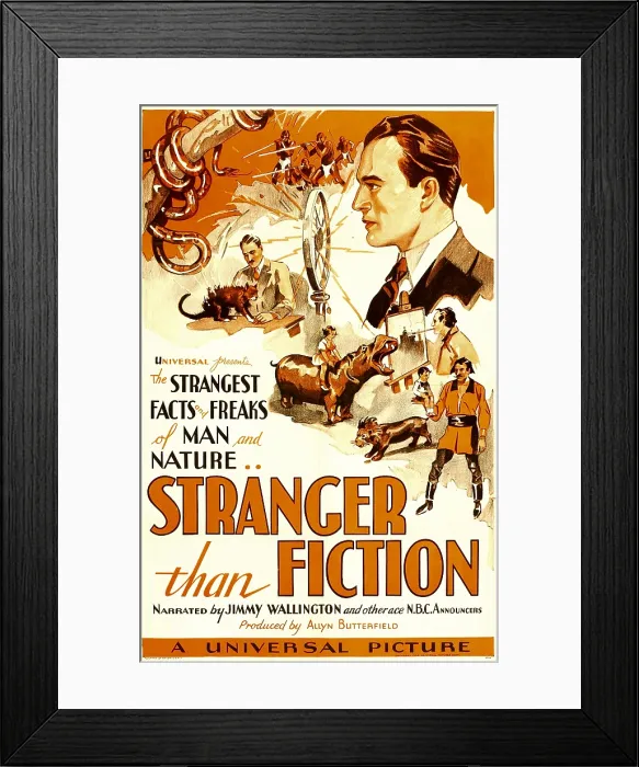 Framed Print : STRANGER THAN FICTION, top right: Jimmy Wallington, 1934 Framed Print : STRANGER THAN FICTION, top right: Jimmy Wallington, 1934