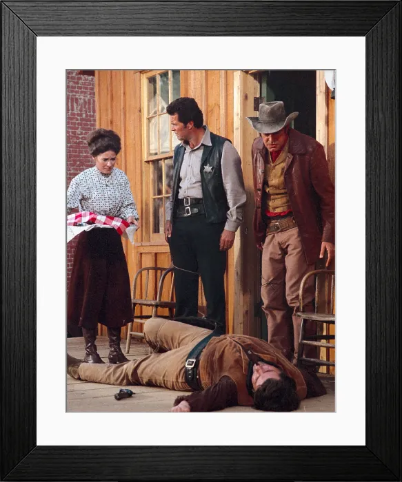 Framed Print : SUPPORT YOUR LOCAL SHERIFF, Joan Hackett, Tom Reese, James Garner, Jack Elam, 1969