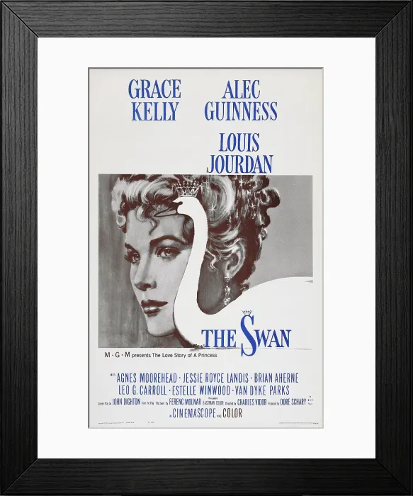 Framed Print : THE SWAN, US poster art, Grace Kelly, 1956