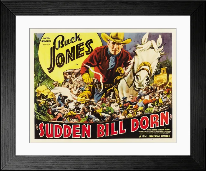 Framed Print : SUDDEN BILL DORN, center: Buck Jones, 1937