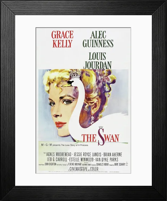 Framed Print : THE SWAN, US poster art, Grace Kelly, 1956