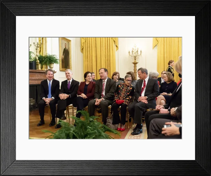 Framed Print : Six of the nine Supreme Court Justices attending President Trump's presentationceremony of the Medal of Freedom, Nov. 16, 2018 Framed Print : Six of the nine Supreme Court Justices attending President Trump's presentationceremony of the Medal of Freedom, Nov. 16, 2018