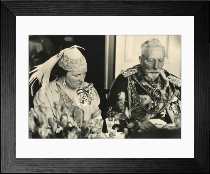 Framed Print : Princess Juliana of Netherlands was a guest of the exiled Kaiser Wilhelm II at Doorn Manor, May 1938