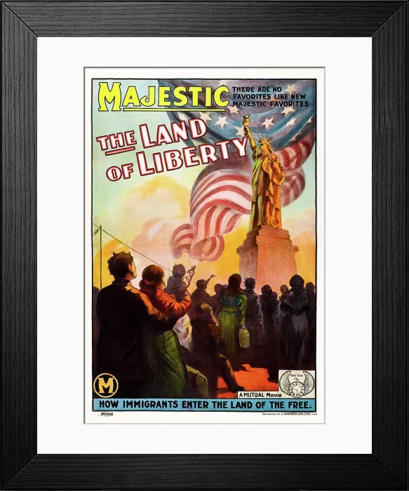 Framed Print : SWEET LAND OF LIBERTY, (aka THE LAND OF LIBERTY), 1914