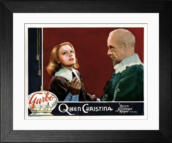 Framed Print : QUEEN CHRISTINA, from left, Greta Garbo, Lewis Stone, 1933