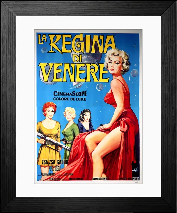 Framed Print : QUEEN OF OUTER SPACE, Zsa Zsa Gabor, 1958 Framed Print : QUEEN OF OUTER SPACE, Zsa Zsa Gabor, 1958