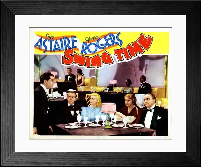 Framed Print : SWING TIME, from left, Georges Metaxa, Fred Astaire, Ginger Rogers, Helen Broderick, Victor Moore, 1936 Framed Print : SWING TIME, from left, Georges Metaxa, Fred Astaire, Ginger Rogers, Helen Broderick, Victor Moore, 1936