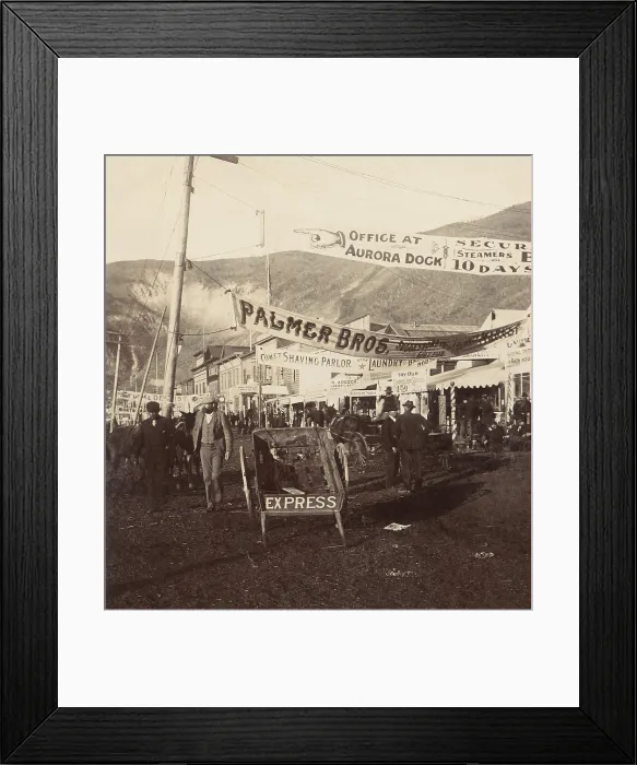 Framed Print : Dawson City was boom town at the confluence of the Yukon and Klondike Rivers Framed Print : Dawson City was boom town at the confluence of the Yukon and Klondike Rivers