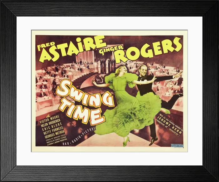 Framed Print : SWING TIME, from left: Ginger Rogers, Fred Astaire, 1936