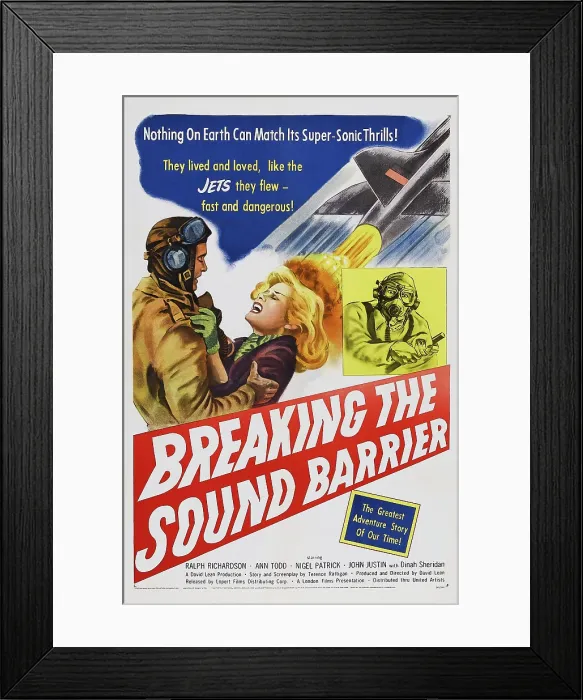Framed Print : THE SOUND BARRIER, (aka BREAKING THE SOUND BARRIER), from left: Nigel Patrick, Ann Todd, 1952 Framed Print : THE SOUND BARRIER, (aka BREAKING THE SOUND BARRIER), from left: Nigel Patrick, Ann Todd, 1952