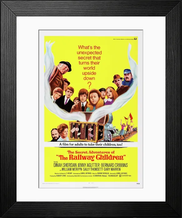 Framed Print : THE RAILWAY CHILDREN, US poster art, 1970