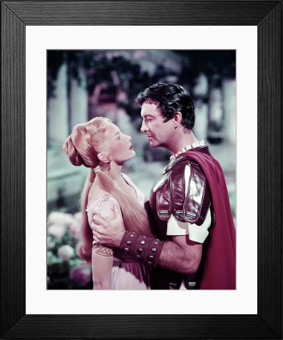 Framed Print : QUO VADIS, from left: Deborah Kerr, Robert Taylor, 1951