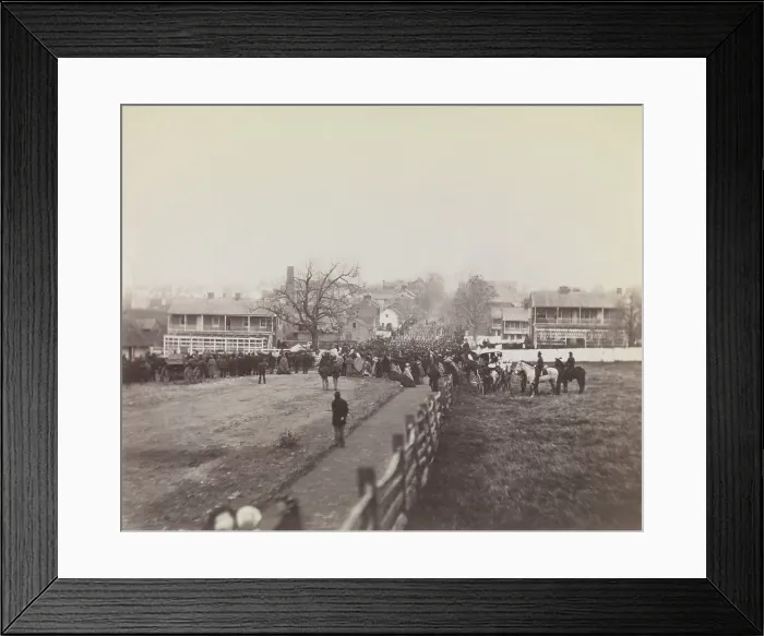 Framed Print : Procession of troops and civilians to Dedication of Soldiers National Cemetery, Gettysburg, Pennsylvania, Nov. 19, 1863