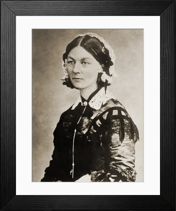 Framed Print : Florence Nightingale, founded modern nursing as an essential aspect of medical care