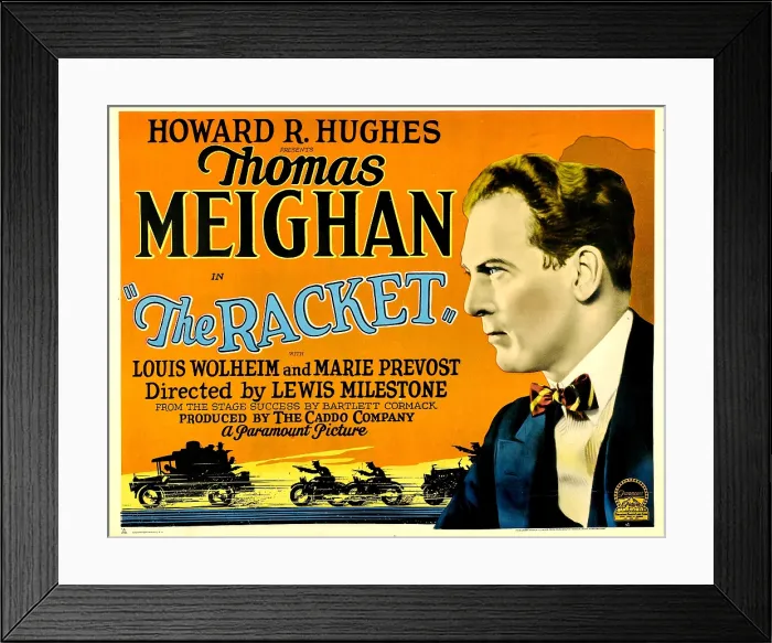Framed Print : THE RACKET, on right: Thomas Meighan, 1928
