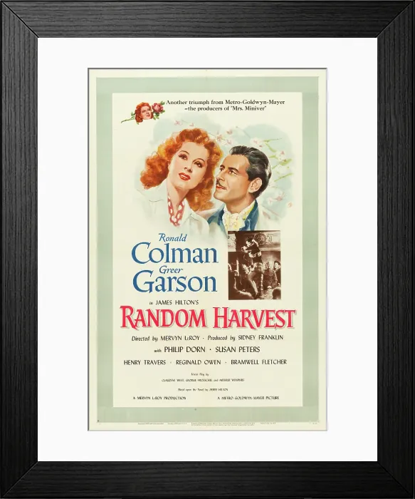Framed Print : RANDOM HARVEST, Greer Garson, Ronald Colman, 1942 Framed Print : RANDOM HARVEST, Greer Garson, Ronald Colman, 1942