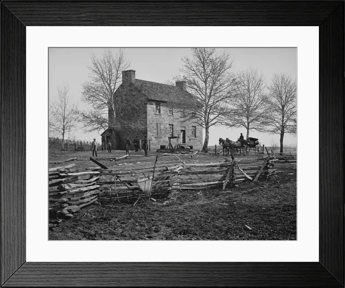 Framed Print : House on the battlefield in March 1862, 8 months after the First Battle of Bull Run (First Manassas) Framed Print : House on the battlefield in March 1862, 8 months after the First Battle of Bull Run (First Manassas)