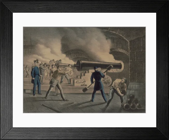 Framed Print : Fort Sumter during the bombardment by Confederate batteries surrounding Charleston harbor, April 12, 1861 Framed Print : Fort Sumter during the bombardment by Confederate batteries surrounding Charleston harbor, April 12, 1861