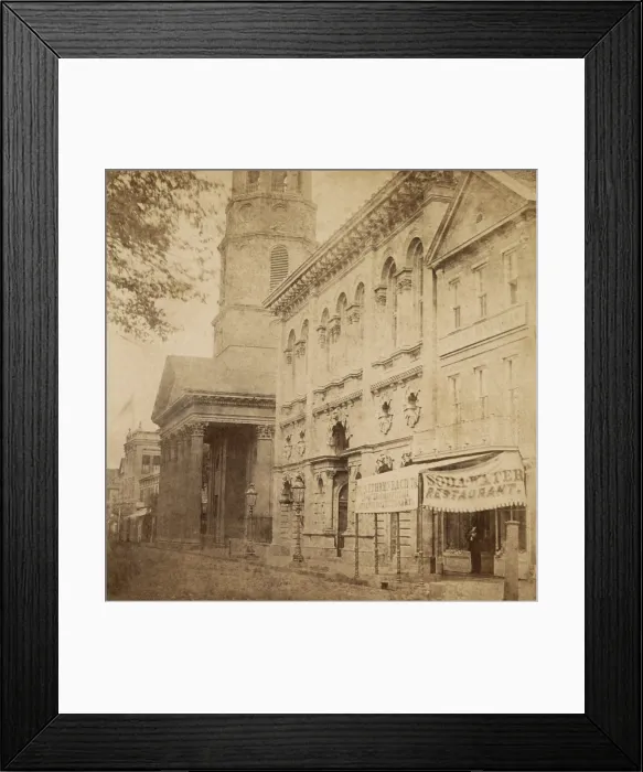 Framed Print : The exterior of Institute Hall, Charleston, South Carolina, 1860. When built in 1854, it was the city's largest public space, seating 3, 000