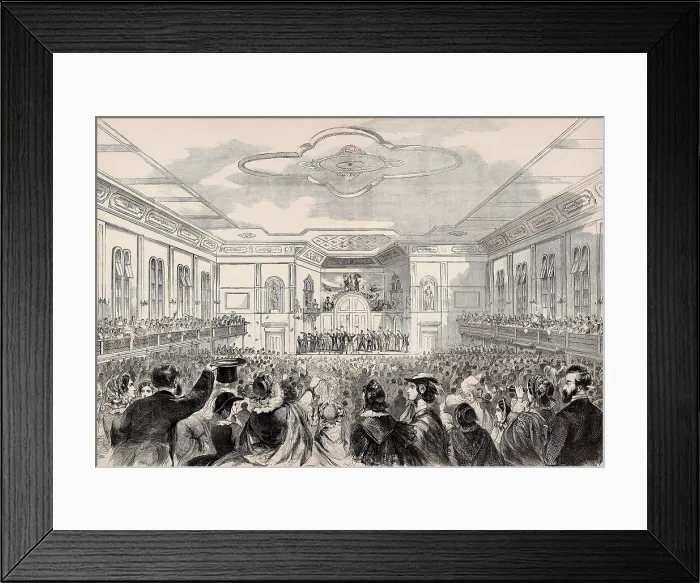 Framed Print : Great mass meeting endorsing the South Carolina legislature's formation of a state convention on secession from the Union
