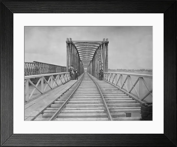 Framed Print : The new span of the Long Bridge between Washington, DC, and Alexandria, VA, c. 1864-65. Photo by Matthew Brady (BSLOC_2018_6_175) Framed Print : The new span of the Long Bridge between Washington, DC, and Alexandria, VA, c. 1864-65. Photo by Matthew Brady (BSLOC_2018_6_175)