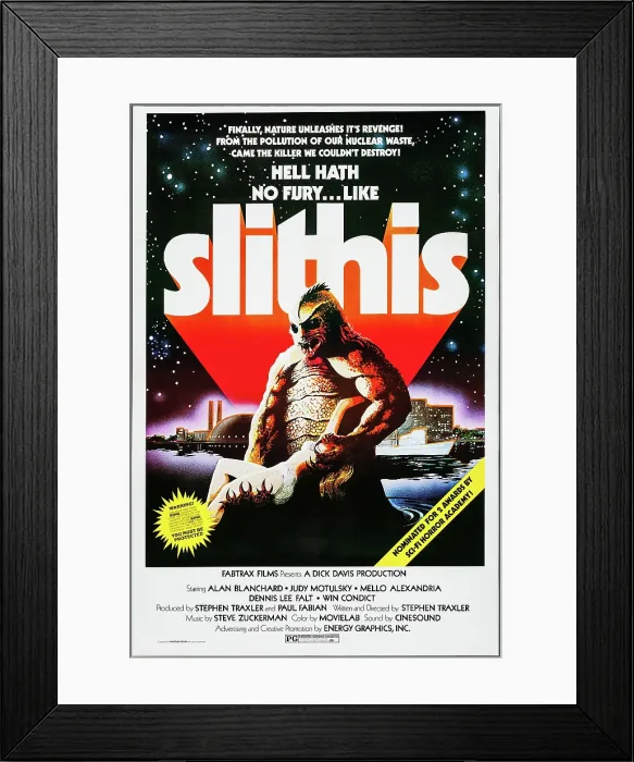 Framed Print : SPAWN OF THE SLITHIS, US poster art, 1978