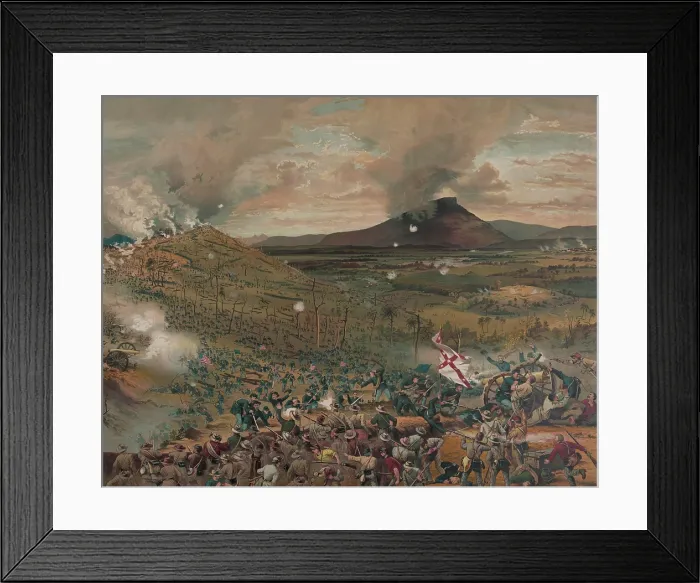 Framed Print : US Civil War. Battle of Missionary Ridge, Nov. 25, 1863. Union assault on Confederate lines during the 2nd day of the battle of Missionary Ridge (BSLOC_2018_9_59) Framed Print : US Civil War. Battle of Missionary Ridge, Nov. 25, 1863. Union assault on Confederate lines during the 2nd day of the battle of Missionary Ridge (BSLOC_2018_9_59)