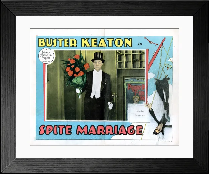 Framed Print : SPITE MARRIAGE, Buster Keaton, lobbycard, 1929
