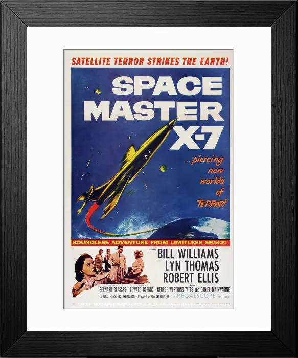 Framed Print : SPACE MASTER X-7, US poster, Lyn Thomas (bottom left), 1958, TM & Copyright 20th Century Fox Film Corp. / courtesy Everett Collection