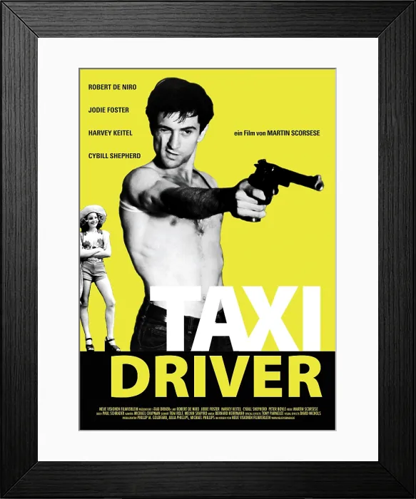 Framed Print : TAXI DRIVER, from left: Jodie Foster, Robert De Niro, 1976 Framed Print : TAXI DRIVER, from left: Jodie Foster, Robert De Niro, 1976