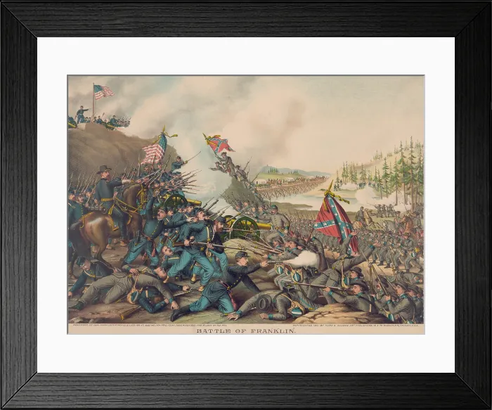 Framed Print : US Civil War. Confederate Tennessee Campaign, Oct. 1- Nov. 30, 1864