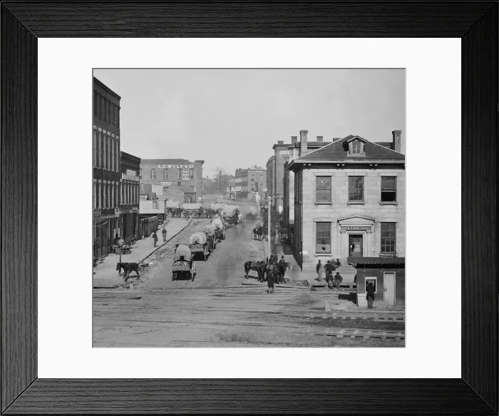 Framed Print : US Civil War. Federal occupation of Atlanta, Georgia, Sept. 2 - Nov. 15, 1864, by the Union Army of Gen. William Sherman Framed Print : US Civil War. Federal occupation of Atlanta, Georgia, Sept. 2 - Nov. 15, 1864, by the Union Army of Gen. William Sherman