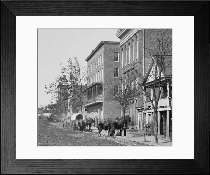 Framed Print : US Civil War. Federal occupation of Atlanta, Georgia, Sept. 2 - Nov. 15, 1864, by the Union Army of Gen. William Sherman